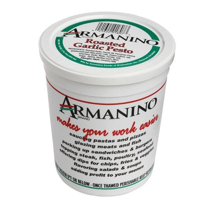 Armanino Frozen Roasted Garlic Pesto Sauce, 3 x 30 oz Case - Condiments & Sauces