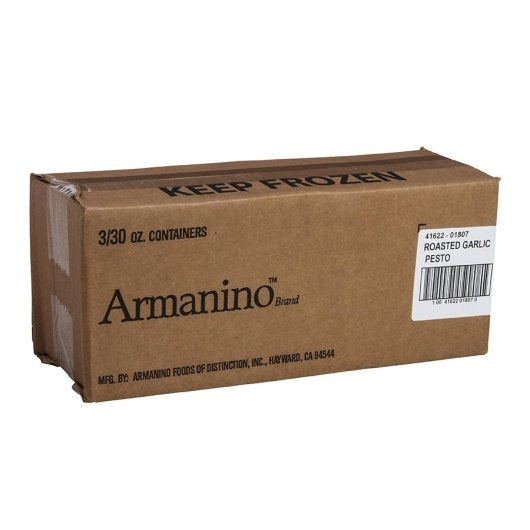 Armanino Frozen Roasted Garlic Pesto Sauce, 3 x 30 oz Case - DOT product image 5