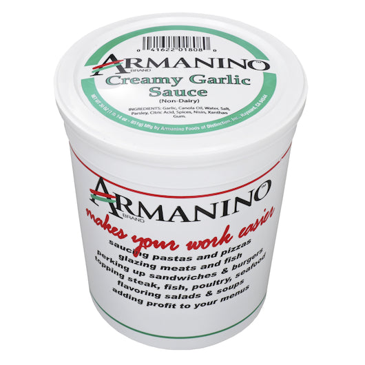 Armanino Creamy Non Dairy Garlic Sauce, 3 x 30 oz Case - Condiments & Sauces