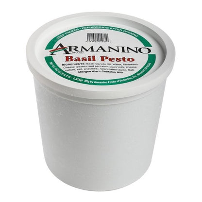Armanino Basil Pesto Sauce, 4 x 9.5 lb Case - Condiments & Sauces