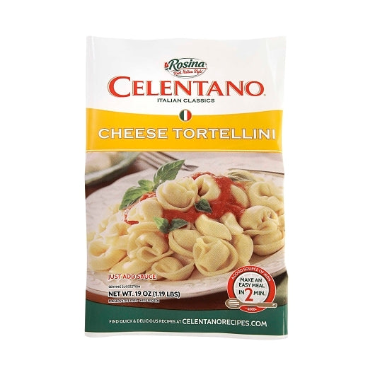 Celentano Cooked Cheese Tortellini, 12 x 19 oz Case - DOT product image 2