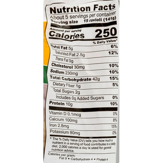 Celentano Cooked Mini Cheese Ravioli, 12 x 24 oz Case - DOT product image 7