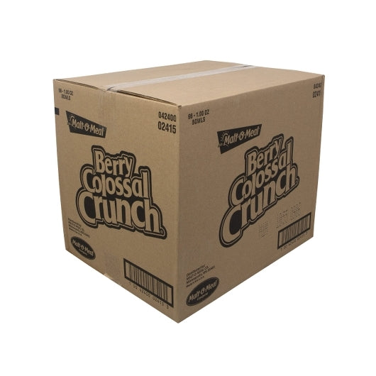 Malt O Meal Berry Colossal Crunch Cereal, 96 x 1 oz Case - Alternate product angle or state