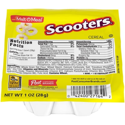 Malt O Meal Scooters Cereal, 96 x 1 oz Case - DOT product image 2
