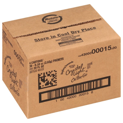 Crystal Light On The Go Raspberry Lemonade Beverage Mix, 4 x 30 x 2.83 GR Case - DOT product image 8
