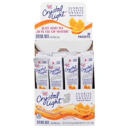 Crystal Light On The Go Sunrise Beverage Mix, 4 x 30 x 0.16 oz Case - DOT product image 3