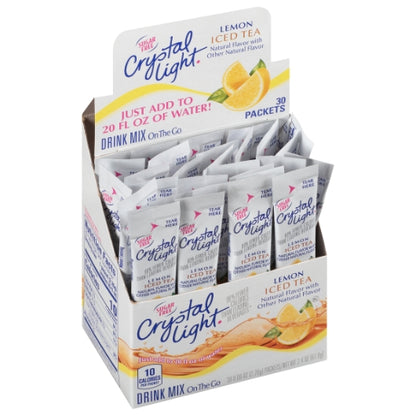 Crystal Light On The Go Iced Tea Beverage Mix, 4 x 30 x 2.26 GR Case - DOT product image 2
