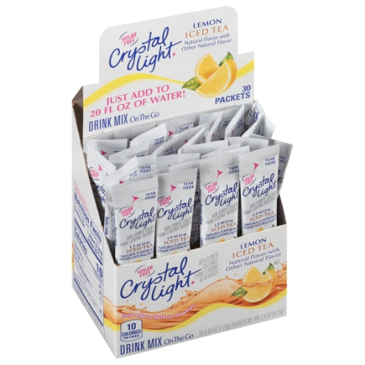 Crystal Light On The Go Iced Tea Beverage Mix, 4 x 30 x 2.26 GR Case - DOT product image 2