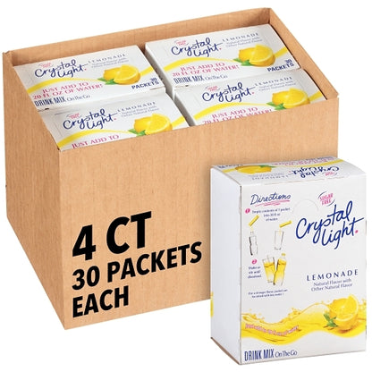 Crystal Light Kosher, Drink Lemonade On The Go, 4 x 30 x 0.17 oz Case - DOT product image 3