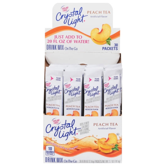 Crystal Light Peach Drink Mix Kosher,, 4 x 30 x 2.55 GR Case - DOT product image 2