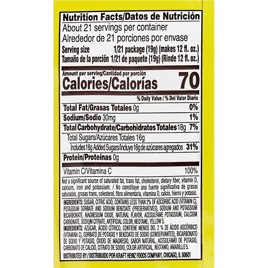 Country Time Lemonade Beverage Mix, 15 x 396 GR Case - DOT product image 6