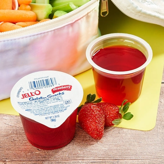 Jell O Ready To Eat Strawberry Gelatin, 6 x 4 x 3.39 oz Case - DOT product image 4
