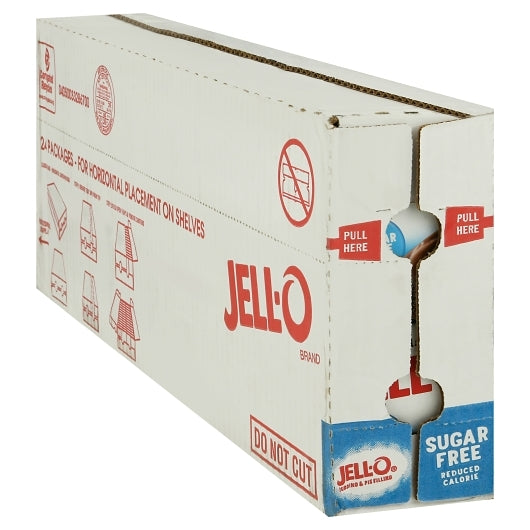 Jell-O Sugar Free Far Free Chocolate Flavored Instant Pudding Mix, 24 x 39 GR Case - DOT product image 6