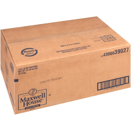 Maxwell House Coffee Special Delivery Ground Coffee, 112 x 1.8 oz Case - DOT product image 5