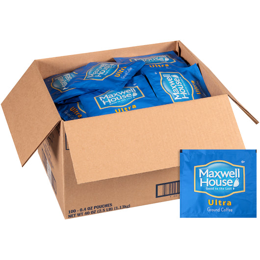 Maxwell House Coffee Ultra Ground Coffee, 100 x 0.4 oz Case - DOT product image 7