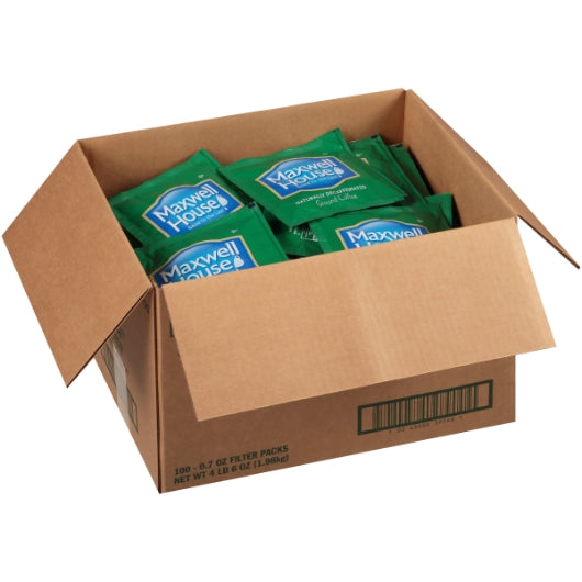 Maxwell House Filter Pack Decaffeinated Ground Coffee, 100 x 0.7 oz Case - DOT product image 4