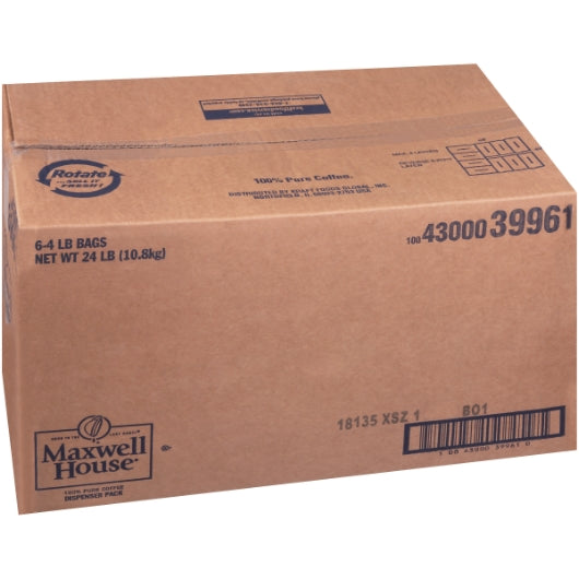 Maxwell House COFFEE REGULAR ROAST DISPENSER, 6 x 4 lb Case - DOT product image 5