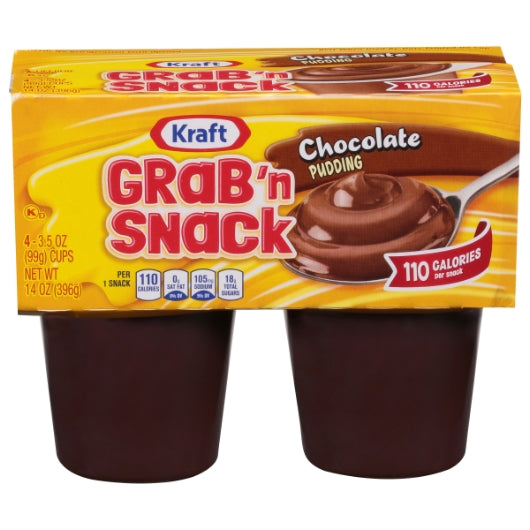 Handi Snacks Chocolate Cup Chocolate Pudding, 12 x 3.5 oz Case - Bakery & Desserts