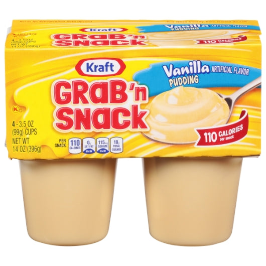 Grab N Snacks Vanilla Pudding, 12 x 3.5 oz Case - DOT product image 2