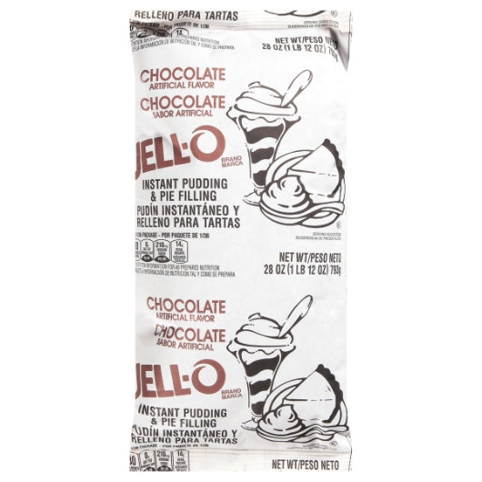 Jell-O Chocolate Flavored Instant Pudding Mix, 12 x 28 oz Case - DOT product image 2