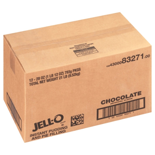Jell-O Chocolate Flavored Instant Pudding Mix, 12 x 28 oz Case - DOT product image 6