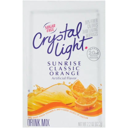 Beverage Sunrise Orange Crystal Light Sunrise Orange Powder Beverage Mix, 12 x 2.2 oz Case - Beverages