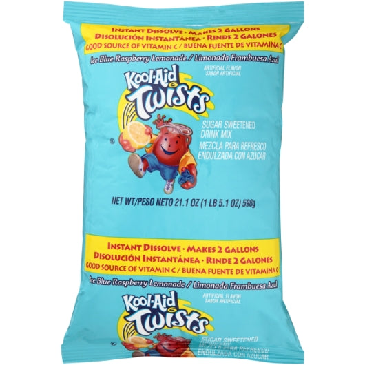 Kool-Aid Blue Raspberry Lemonade Twist Beverage, 15 x 21.1 oz Case - Beverages