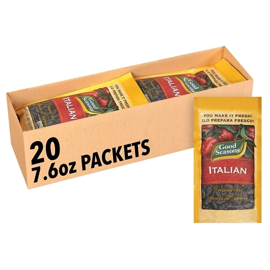 Good Seasons Italian Salad Dressing Mix, 12 x 7.6 oz Case - Condiments & Sauces