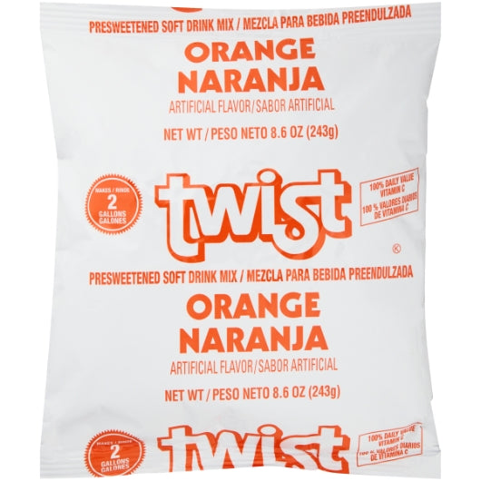 Twist Drink Twist Orange Mix, 12 x 8.6 oz Case - Beverages