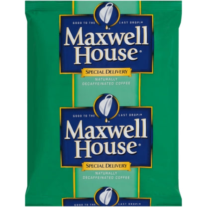 Maxwell House Coffee Special Delivery Decaffeinated Ground Coffee, 42 x 1.5 oz Case - Coffee & Tea