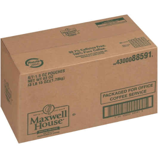 Maxwell House Coffee Special Delivery Decaffeinated Ground Coffee, 42 x 1.5 oz Case - DOT product image 5