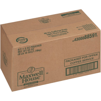 Maxwell House Coffee Special Delivery Decaffeinated Ground Coffee, 42 x 1.5 oz Case - DOT product image 5
