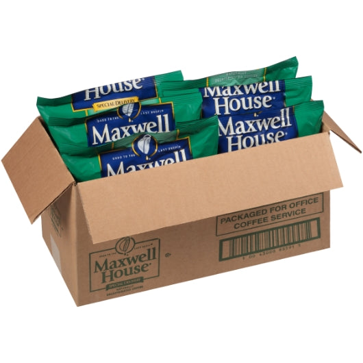 Maxwell House Coffee Special Delivery Decaffeinated Ground Coffee, 42 x 1.5 oz Case - DOT product image 4