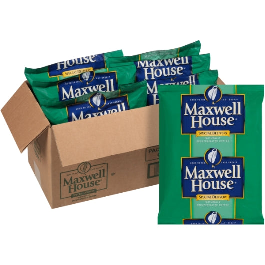 Maxwell House Coffee Special Delivery Decaffeinated Ground Coffee, 42 x 1.5 oz Case - DOT product image 7