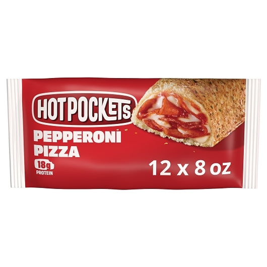 Hot Pocket Pepperoni Pizza Sandwiches, 12 x 8.007 oz Case - GS1 mobile-ready hero image
