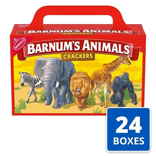 Barnum Animal Crackers, 24 x 2.13 oz Case - Crackers & Grahams