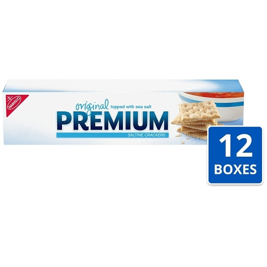 Premium Nabisco Saltine Crackers, 12 x 4 oz Case - Crackers & Grahams