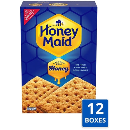 Honey Maid Nabisco Graham Crackers, 12 x 14.4 oz Case - Crackers & Grahams