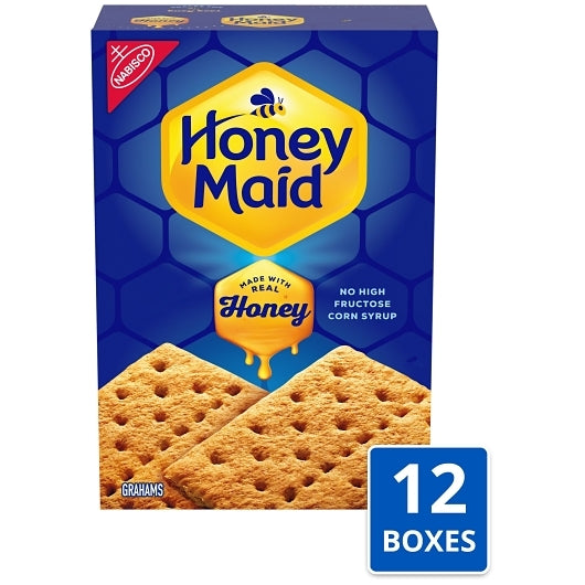 Honey Maid Nabisco Graham Crackers, 12 x 14.4 oz Case - Crackers & Grahams