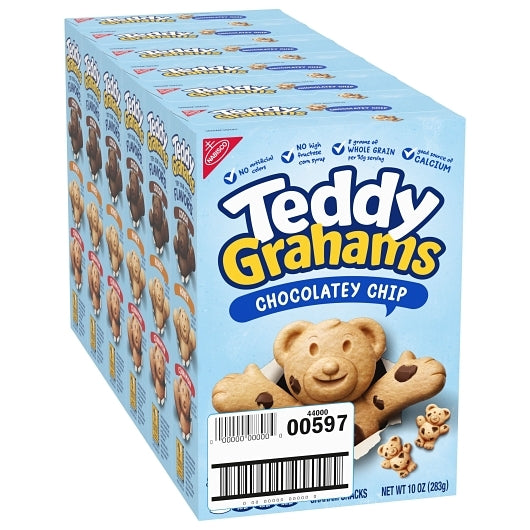 Teddy Grahams Chocolate Chip Cookies, 6 x 10 oz Case - DOT product image 2