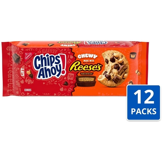 Chips Ahoy Reeses Chewy Cookie, 12 x 9.5 oz Case - Bakery & Desserts