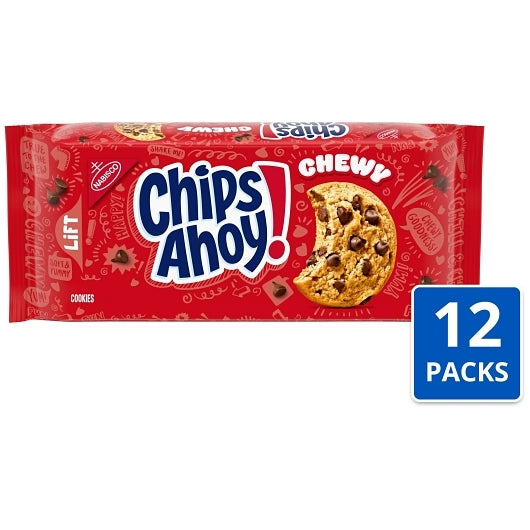 Chips Ahoy Chewy Chocolate Chip Cookies, 12 x 13 oz Case - Bakery & Desserts