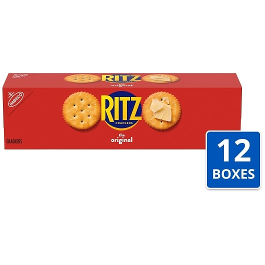 Ritz Original Crackers, 12 x 3.4 oz Case - Crackers & Grahams