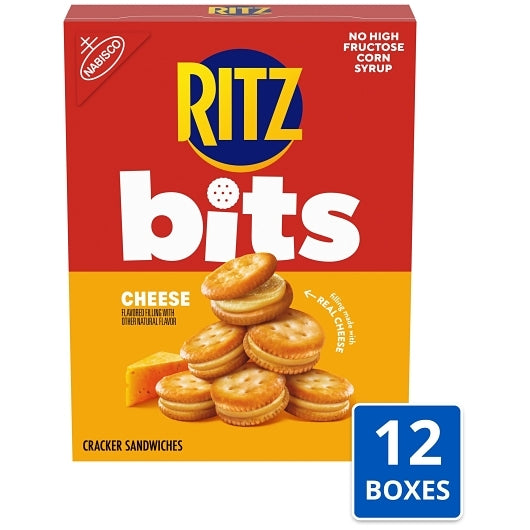 Ritz Bits Cheese Crackers, 12 x 8.8 oz Case - Crackers & Grahams