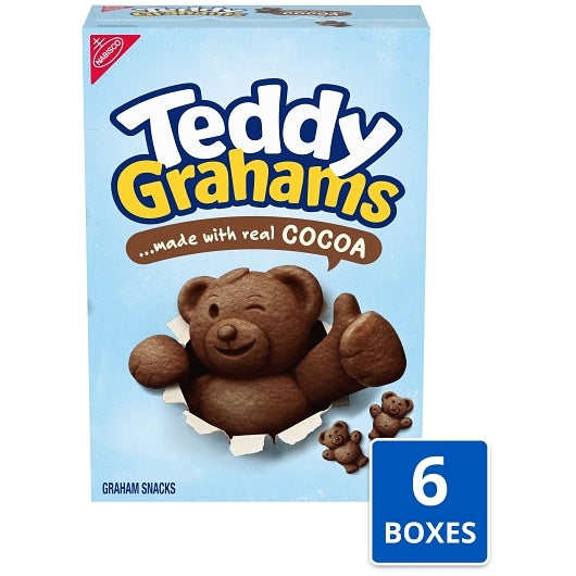 Teddy Grahams Chocolate Cookies, 6 x 10 oz Case - Bakery & Desserts
