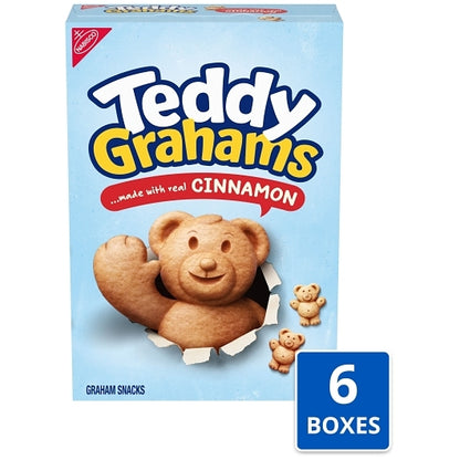 Teddy Grahams Cinnamon Cookies, 6 x 10 oz Case - Bakery & Desserts