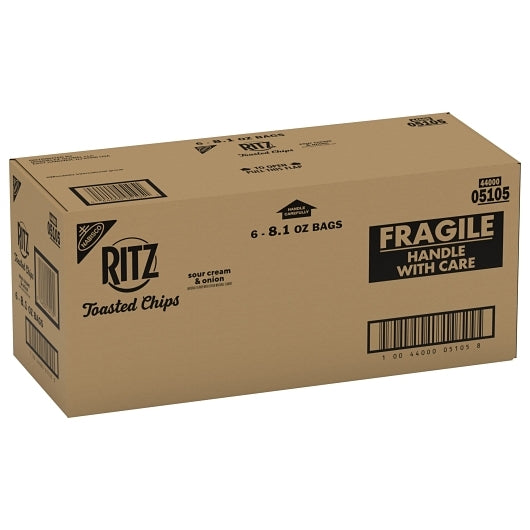 Ritz Toasted Chips Sour Cream & Onion Flavored, 6 x 8.1 oz Case - DOT product image 5