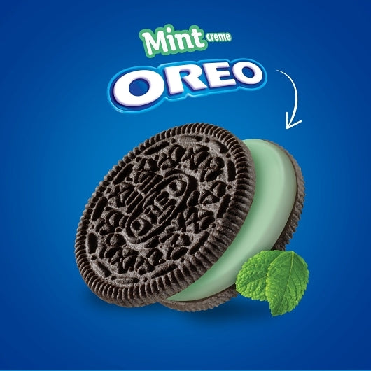 Oreo Double Stuf Mint Creme Cookies, 12 x 18.71 oz Case - Bakery & Desserts - image 2