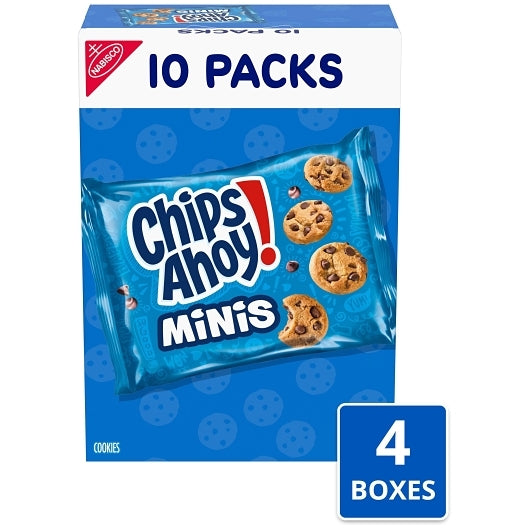Chips Ahoy Mini Lunchbox Cookies, 4 x 10 x 1 oz Case - Bakery & Desserts