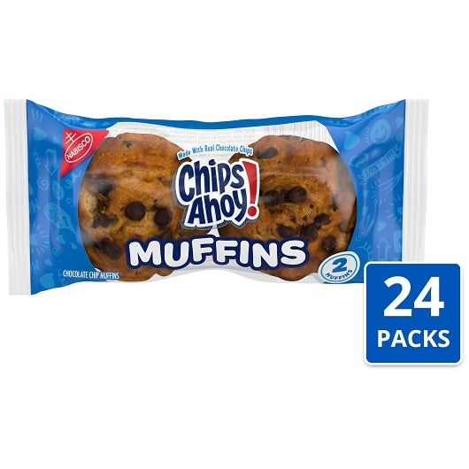 Chips Ahoy Original Soft Cake Muffins, 6 x 4 x 4 oz Case - GS1 mobile-ready hero image
